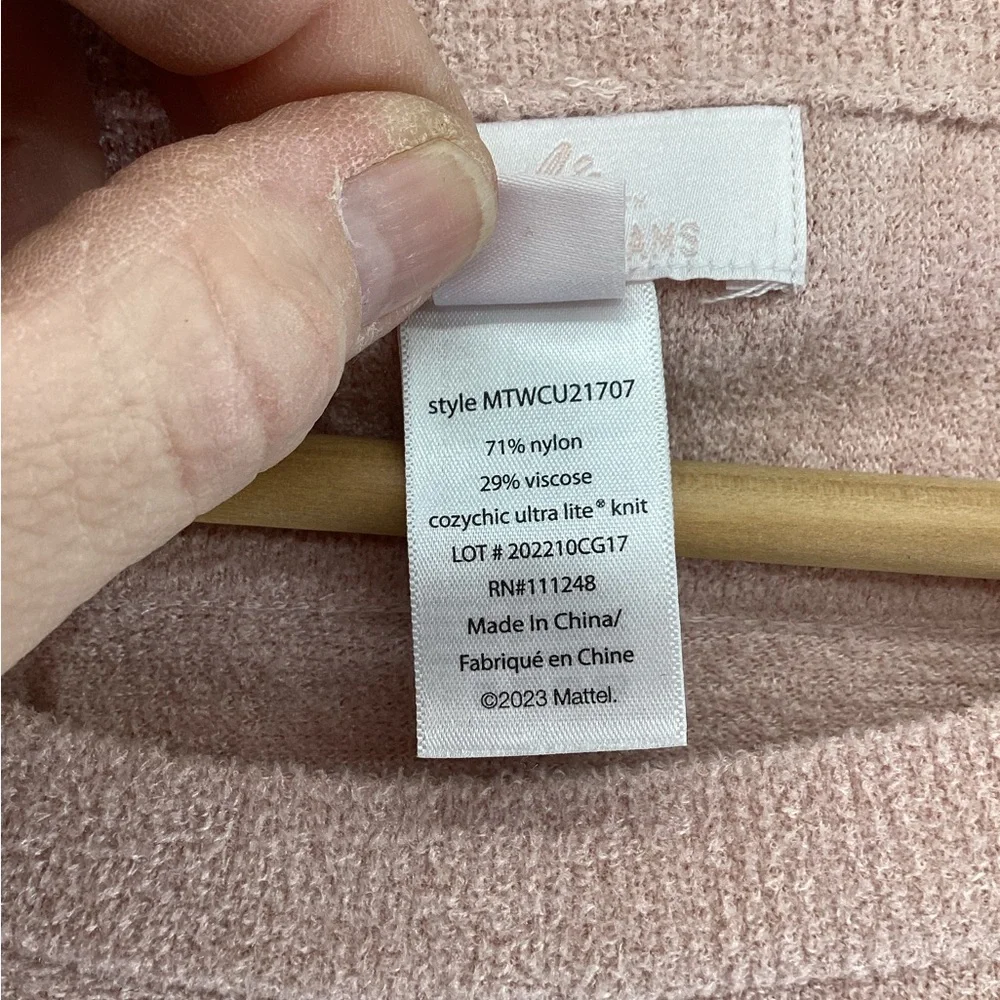 Barefoot Dreams Barbie light pink sweater size large - Picture 4 of 5